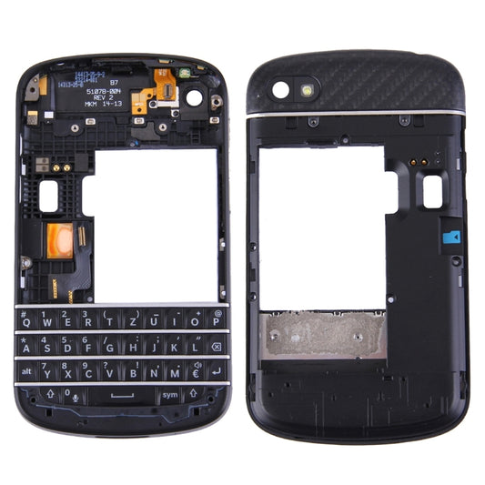 3 in 1 for BlackBerry Q10 (Keyboard + Middle Frame Bezel + Back Plate Housing Camera Lens Panel) Full Assembly Housing Cover - For BlackBerry by buy2fix | Online Shopping UK | buy2fix