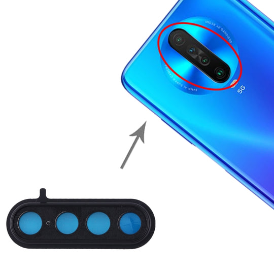 Kameraobjektivabdeckung für Xiaomi Redmi K30 (5G-Version) (Schwarz)