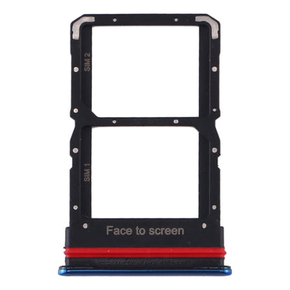 SIM Card Tray + SIM Card Tray for Xiaomi Mi 10 Lite 5G (Blue) - Card Tray by buy2fix | Online Shopping UK | buy2fix