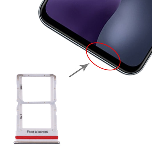SIM Card Tray + SIM Card Tray for Xiaomi Mi 10 Lite 5G (Silver) - Card Tray by buy2fix | Online Shopping UK | buy2fix