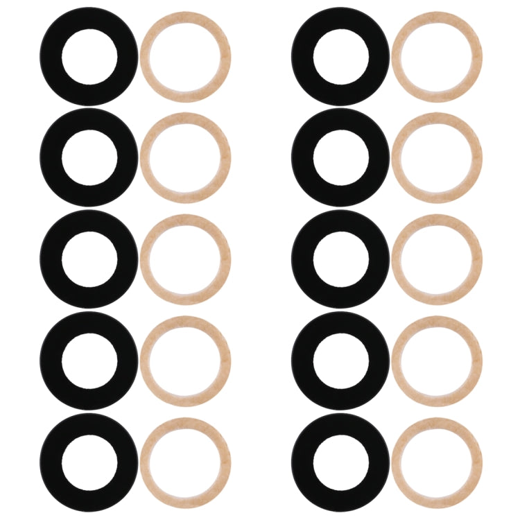 For Huawei P smart / Enjoy 7S 10pcs Back Camera Lens - Camera Series by buy2fix | Online Shopping UK | buy2fix