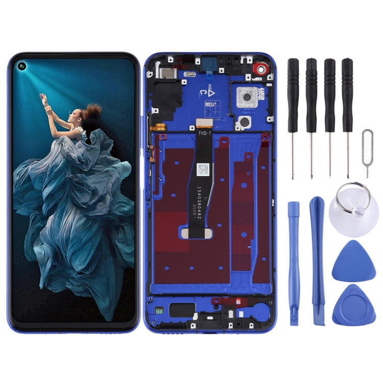 OEM LCD Screen for Huawei Honor 20 / Nova 5T Digitizer Full Assembly with Frame(Phantom Blue) by buy2fix