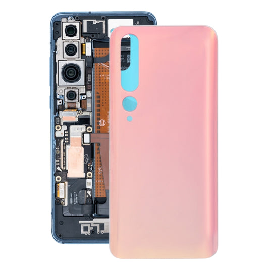 Glass Material Battery Back Cover for Xiaomi Mi 10 5G(Gold) - Back Cover by buy2fix | Online Shopping UK | buy2fix