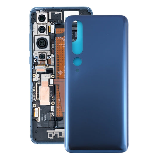 Glass Material Battery Back Cover for Xiaomi Mi 10 5G(Grey) - Back Cover by buy2fix | Online Shopping UK | buy2fix