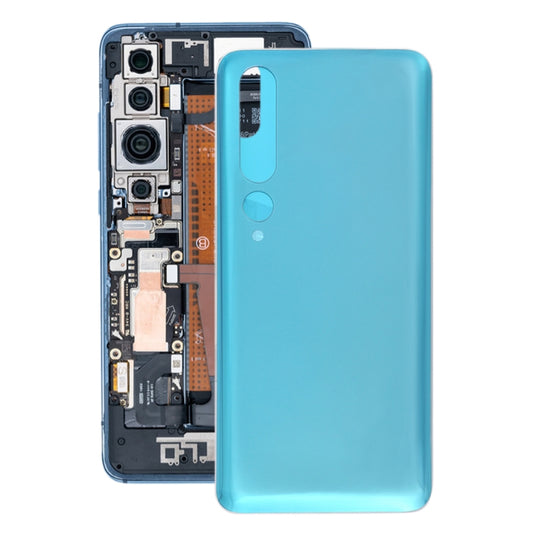 Glass Material Battery Back Cover for Xiaomi Mi 10 5G(Green) - Back Cover by buy2fix | Online Shopping UK | buy2fix