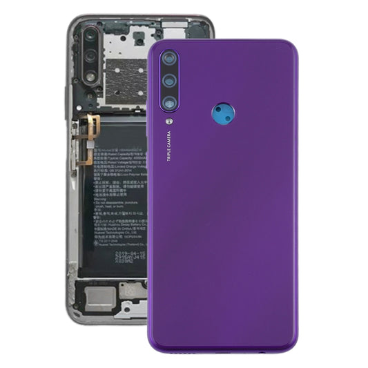 Original Battery Back Cover with Camera Lens Cover for Huawei Y6p(Purple) - Back Cover by buy2fix | Online Shopping UK | buy2fix