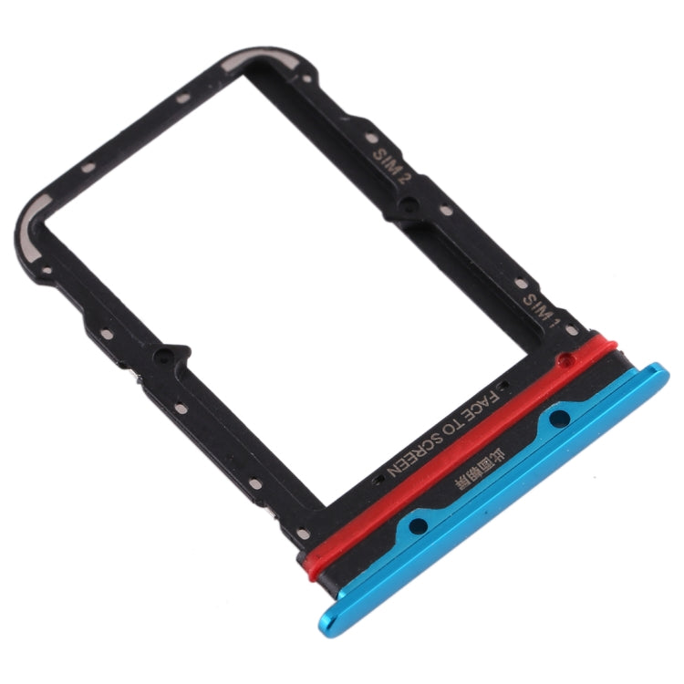 SIM Card Tray + SIM Card Tray for Xiaomi Mi 10(Blue) - Card Tray by buy2fix | Online Shopping UK | buy2fix