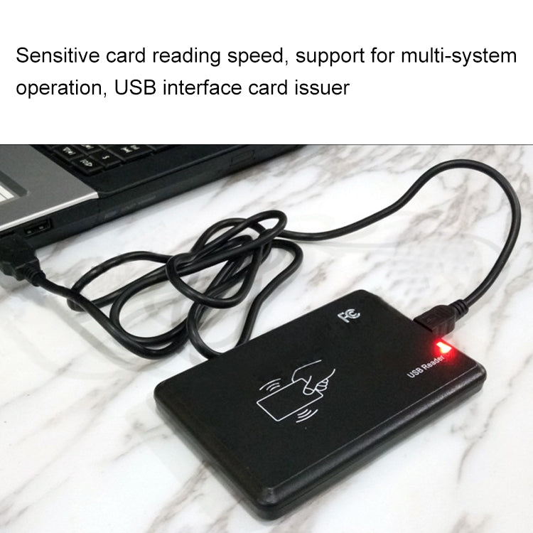 5W USB Interface Inductive Card Reader for IC / ID Card(Black) by buy2fix