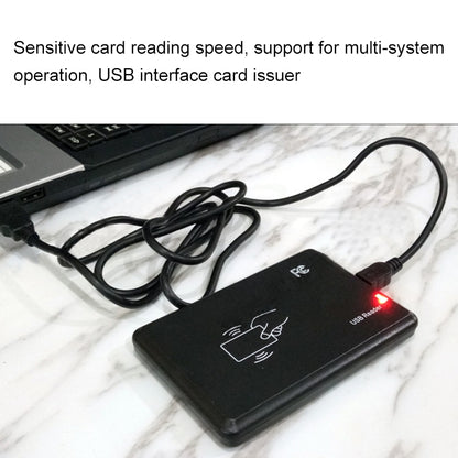 5W USB Interface Inductive Card Reader for IC / ID Card(Black) by buy2fix