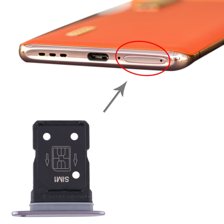 For OPPO Find X2 Pro SIM Card Tray + SIM Card Tray (Black) - Card Tray by buy2fix | Online Shopping UK | buy2fix