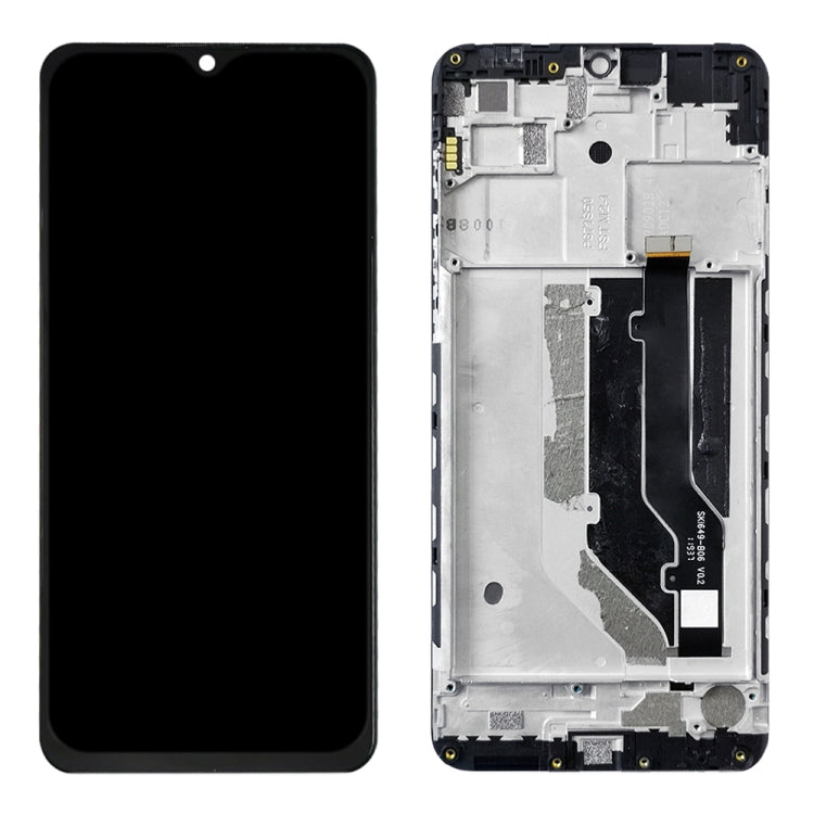 OEM LCD Screen for ZTE Blade 20 Smart / V1050 Digitizer Full Assembly with Frame（Black) - For ZTE by buy2fix | Online Shopping UK | buy2fix