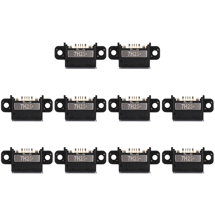For Vivo X20 10pcs Charging Port Connector - Single Tail Connector by buy2fix | Online Shopping UK | buy2fix