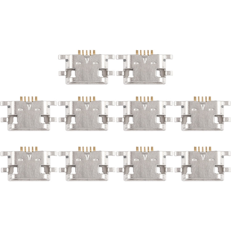 For Meizu Meilan Max / M5 / Meilan E / Note 6 / M3 Max 10pcs Charging Port Connector - For Meizu by buy2fix | Online Shopping UK | buy2fix