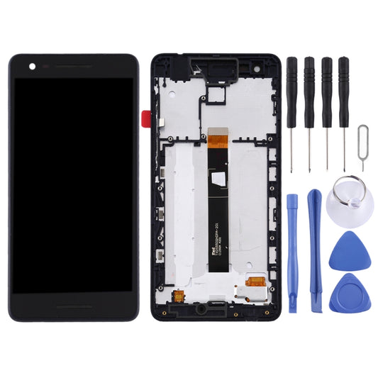 TFT LCD Screen for Nokia 2.1 Digitizer Full Assembly with Frame (Black) - LCD Screen by buy2fix | Online Shopping UK | buy2fix