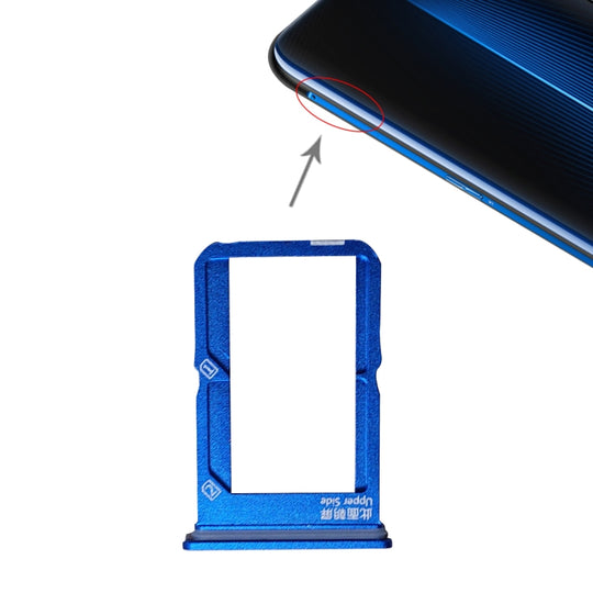 SIM-Kartenfach + SIM-Kartenfach für Vivo iQOO (Blau)