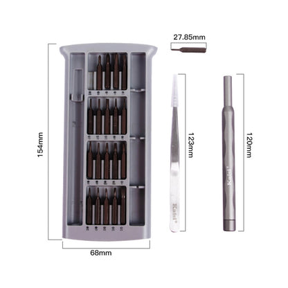 Kaisi K-3022B 22 in1 High Precision Screwdriver Set Magnetic Screwdriver Bits - Screwdriver Set by Kaisi | Online Shopping UK | buy2fix