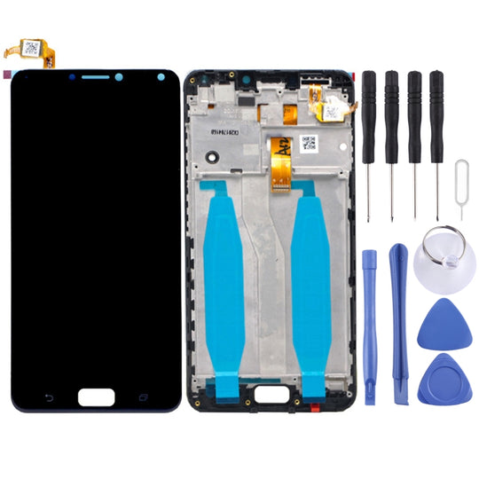 Écran LCD et numériseur Assemblage complet avec cadre pour Asus Zenfone 4 Max ZC554KL X00ID (Noir)