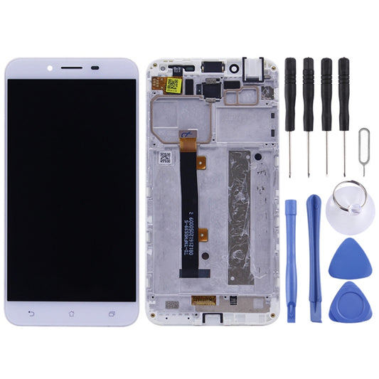 OEM LCD Screen for Asus Zenfone 3 Max ZC553KL / X00D  Digitizer Full Assembly with Frame（White) - LCD Screen by buy2fix | Online Shopping UK | buy2fix
