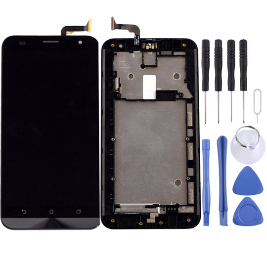 Écran LCD et numériseur complet avec cadre pour ASUS Zenfone 2 Laser ZE550KL Z00LD (noir)