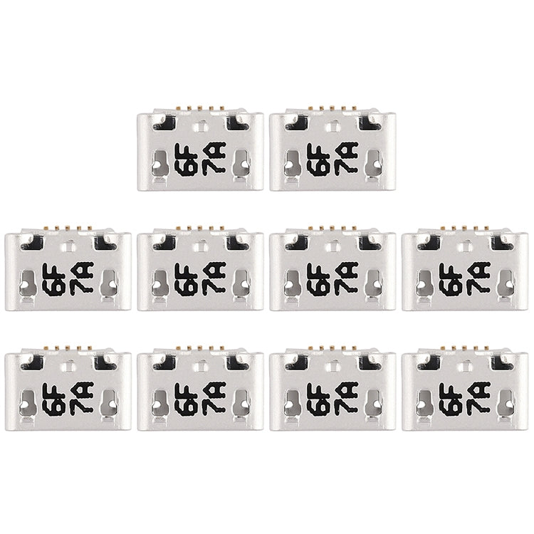 For Vivo X6s / X6s Plus 10pcs Charging Port Connector - Single Tail Connector by buy2fix | Online Shopping UK | buy2fix