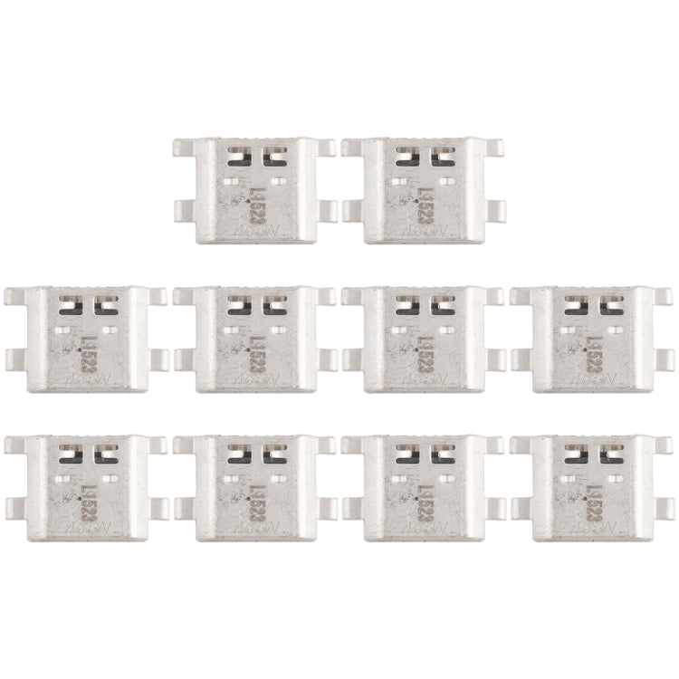 For Vivo Y79 10pcs Charging Port Connector - Single Tail Connector by buy2fix | Online Shopping UK | buy2fix