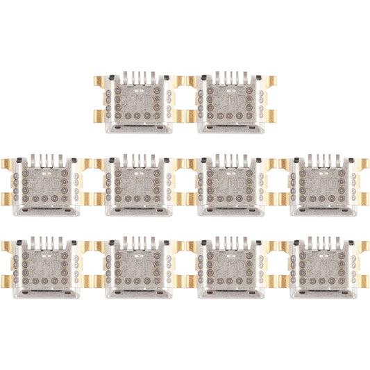 For Vivo X21i 10pcs Charging Port Connector - Single Tail Connector by buy2fix | Online Shopping UK | buy2fix