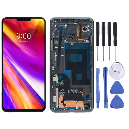 Original LCD Screen for LG G7 ThinQ / G710 G710EM G710PM G710VMP Digitizer Full Assembly with Frame(Black) - For LG by buy2fix | Online Shopping UK | buy2fix