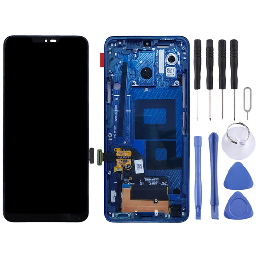 Original LCD Screen for LG G7 ThinQ / G710 G710EM G710PM G710VMP Digitizer Full Assembly with Frame (Blue) - For LG by buy2fix | Online Shopping UK | buy2fix