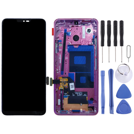 Original LCD Screen for LG G7 ThinQ / G710 G710EM G710PM G710VMP Digitizer Full Assembly with Frame (Red) - For LG by buy2fix | Online Shopping UK | buy2fix