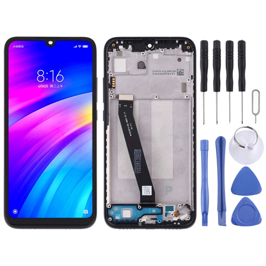 TFT LCD Screen for Xiaomi Redmi 7 Digitizer Full Assembly with Frame(Black) - LCD Screen by buy2fix | Online Shopping UK | buy2fix