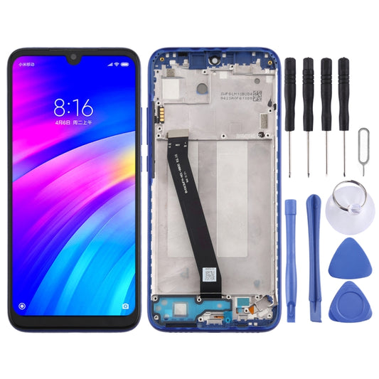 TFT LCD Screen for Xiaomi Redmi 7 Digitizer Full Assembly with Frame(Blue) - LCD Screen by buy2fix | Online Shopping UK | buy2fix