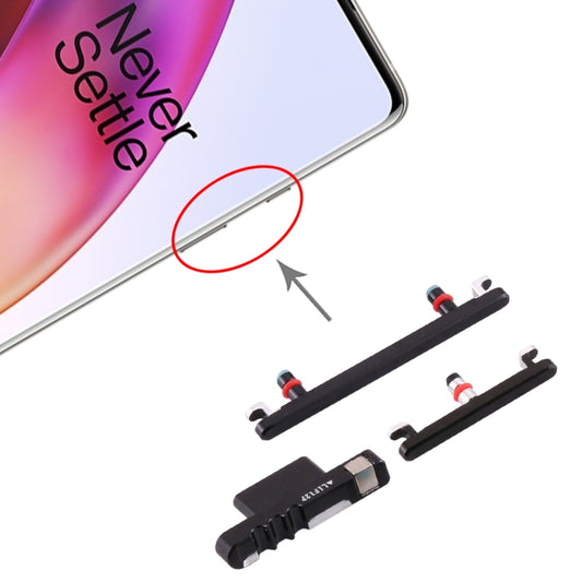 For OnePlus 8 Power Button and Volume Control Button (Black) - Home key & Side Key by buy2fix | Online Shopping UK | buy2fix