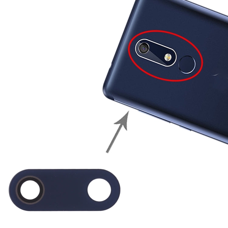 10 PCS Back Camera Lens for Nokia 5.1 / TA-1024 / TA-1027 / TA-1044 / TA-1053 / TA-1008 / TA-1030 / TA-1109 - Camera by buy2fix | Online Shopping UK | buy2fix