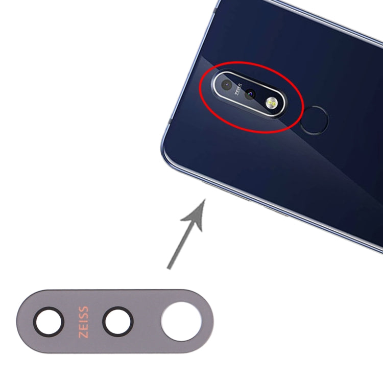10 PCS Back Camera Lens for Nokia 7.1 / TA-1085 / TA-1095 / TA-1096 - Camera by buy2fix | Online Shopping UK | buy2fix