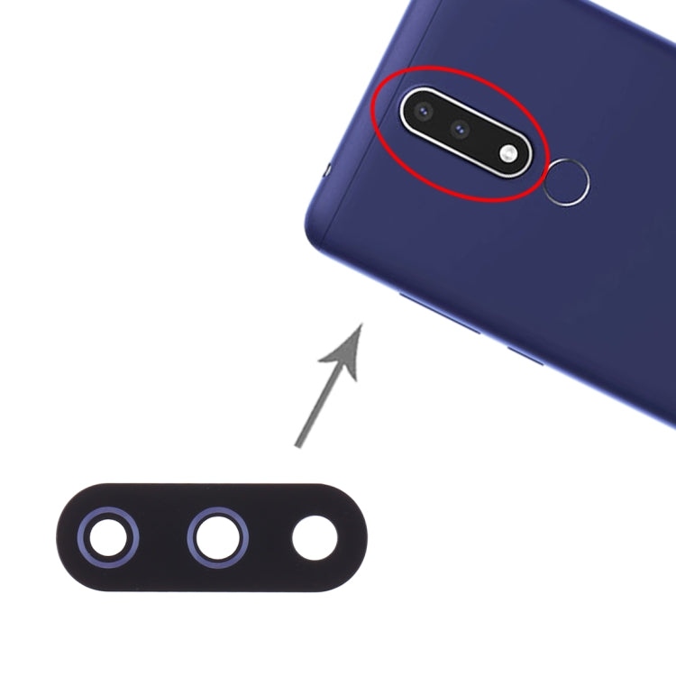 10 PCS Back Camera Lens for Nokia 3.1 Plus / TA-1118 - Camera by buy2fix | Online Shopping UK | buy2fix