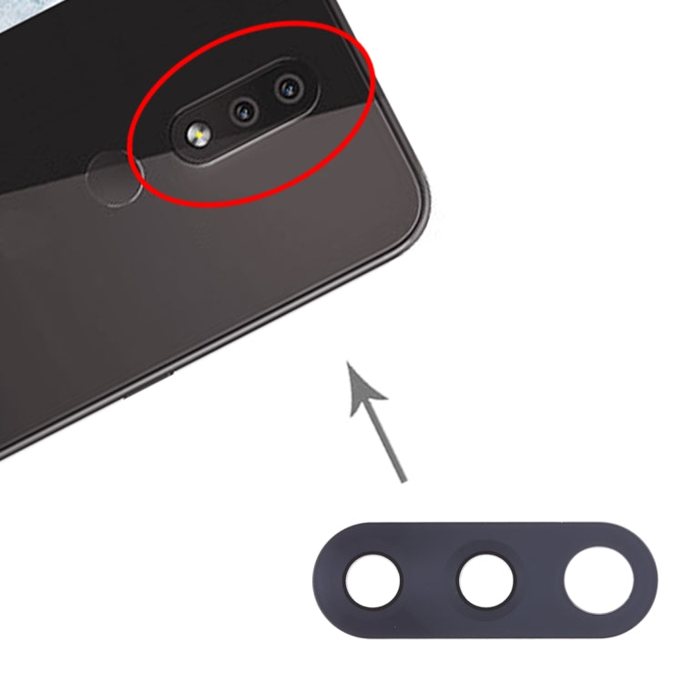 10 PCS Back Camera Lens for Nokia 4.2 / TA-1184 / TA-1133 / TA-1149 / TA-1150 / TA-1157(Black) - Camera by buy2fix | Online Shopping UK | buy2fix