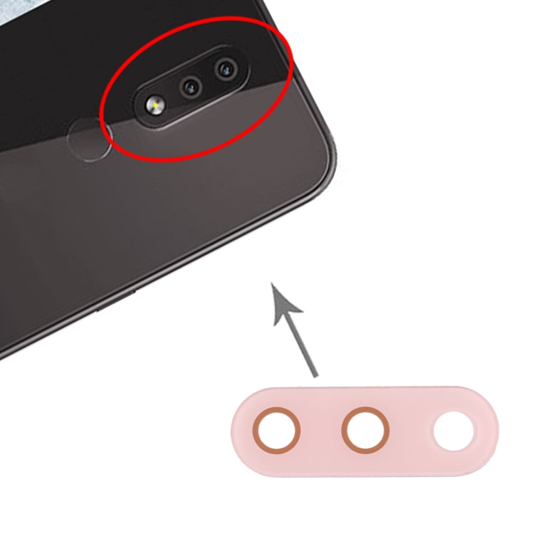 10 PCS Back Camera Lens for Nokia 4.2 / TA-1184 / TA-1133 / TA-1149 / TA-1150 / TA-1157(Pink) - Camera by buy2fix | Online Shopping UK | buy2fix