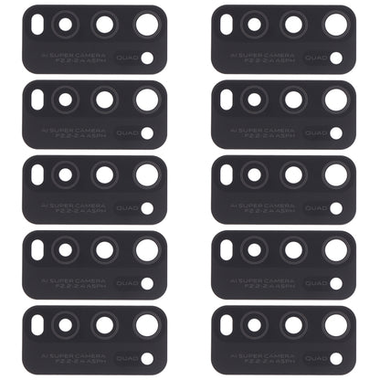 For Vivo Y50 1935, V1965A / Vivo Y30 1938 10pcs Back Camera Lens (Black) - Camera Parts by buy2fix | Online Shopping UK | buy2fix