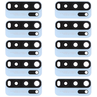 For Vivo Y50 1935, V1965A / Vivo Y30 1938 10pcs Back Camera Lens (Baby Blue) - Camera Parts by buy2fix | Online Shopping UK | buy2fix