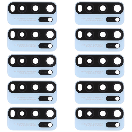 For Vivo Y50 1935, V1965A / Vivo Y30 1938 10pcs Back Camera Lens (Baby Blue) - Camera Parts by buy2fix | Online Shopping UK | buy2fix
