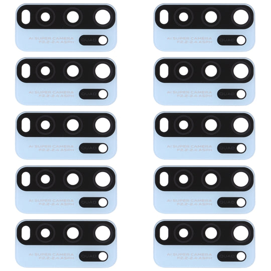 10 PCS Rückkameraobjektiv für Vivo Y50 (Babyblau)