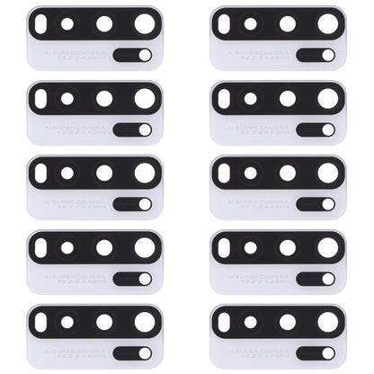 For Vivo Y50 1935, V1965A / Vivo Y30 1938 10pcs Back Camera Lens (White) - Camera Parts by buy2fix | Online Shopping UK | buy2fix