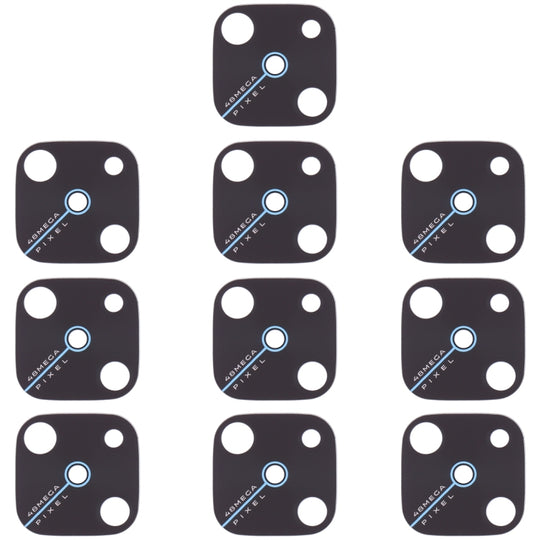 Objectif de caméra arrière 10 PCS pour Vivo Y9s (noir)