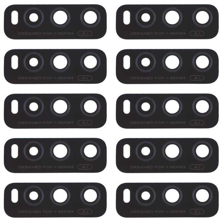For Vivo Y70s 10pcs Back Camera Lens - Camera Parts by buy2fix | Online Shopping UK | buy2fix