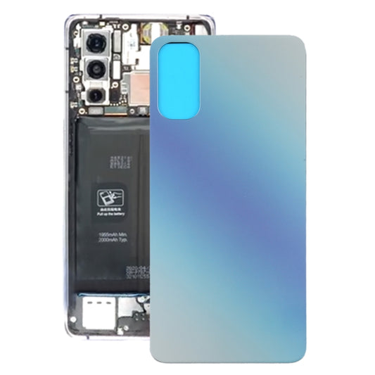 For OPPO Reno4 5G Battery Back Cover (Blue) - Back Cover by buy2fix | Online Shopping UK | buy2fix