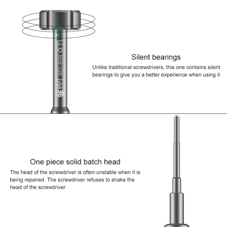 BEST BST-898 6 in 1 3D Screwdriver For Mobile Phone Dismantling - Screwdriver by BEST | Online Shopping UK | buy2fix