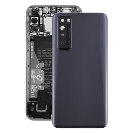 Original Battery Back Cover With Camera Lens Cover for Huawei Nova 7 5G(Black) - Back Cover by buy2fix | Online Shopping UK | buy2fix