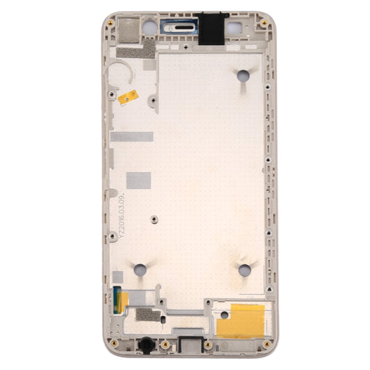 For Huawei Y6 / Honor 4A Front Housing LCD Frame Bezel Plate(Gold) - Frame Bezel Plate by buy2fix | Online Shopping UK | buy2fix