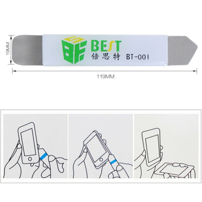 2 PCS BEST BST-001 Stainless Steel Blade Soft Thin Pry Spudger by buy2fix