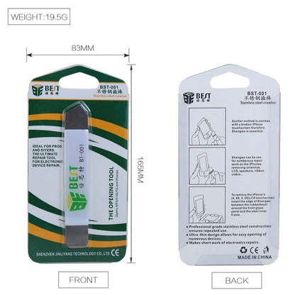 2 PCS BEST BST-001 Stainless Steel Blade Soft Thin Pry Spudger by buy2fix